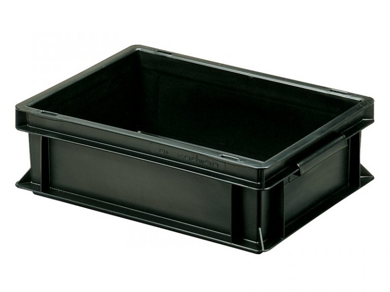 ESD Conductive Container Newbox 10 (400x300 H120 mm, Black)