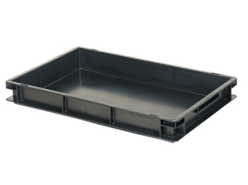 ESD Conductive Container Newbox 15 (600x400 H75 mm, Black)