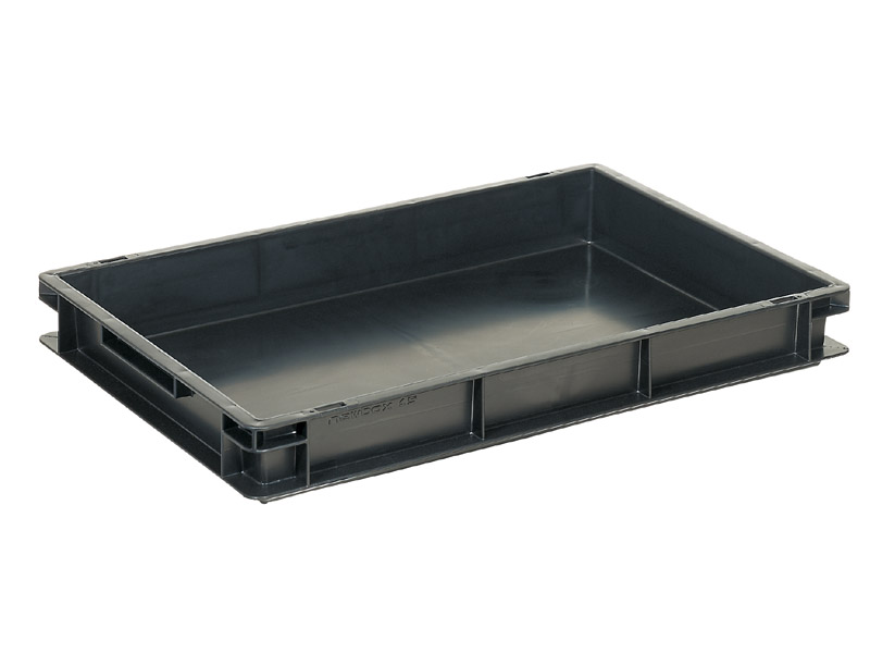 ESD Conductive Container Newbox 15 (600x400 H75 mm, Black)