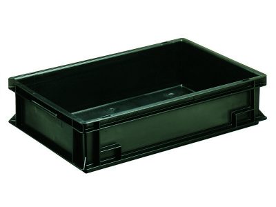 ESD Conductive Container Newbox 24 (600x400 H120 mm, Black)