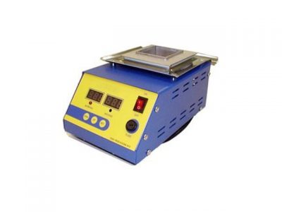 Rectangular shaped soldering pot made of cast titanium - Suitable for both leaded and lead-free alloys