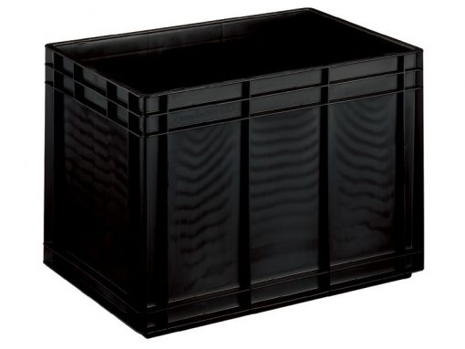 Anti-static ESD Container Black (600x400 H423 mm, Euro-standard NB 80)