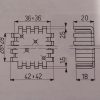 EM3-42 - Dissipatore quadrato 42 x 42 mm