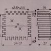 EM3-42 B0 Dissipatore, dimensioni