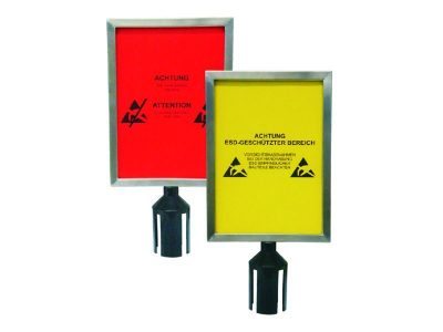 Sign Holder for 1-Belt EPA Barrier Post (Front/Back)