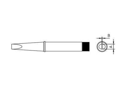 Weller CT2 E8 (T0054240899N) - Soldering Tip Chisel 425°C