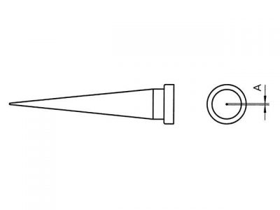 LT 1L Weller (T0054442399) - Punta saldante HS Conica Ø 0.2mm