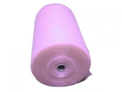 Antistatic ESD Bubble Wrap Pink LDPE (3 Sizes, 200m)