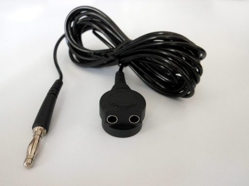 Grounding Cable (Banana Plug / Female Snap + 2 Banana Sockets)