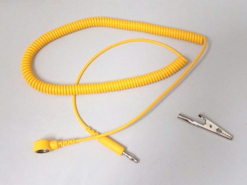 Cavo di ricambio bottone/banana per bracciale antistatico ESD