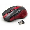 Mouse Ottico 6D Micro Ricevitore USB Wireless 1000-2400 dpi Nero/Rosso