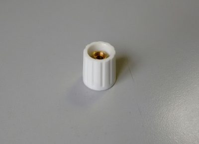 Ø15mm Control Knob White Glossy (Spindle Ø6mm)