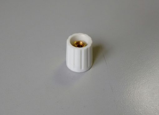 Ø15mm Control Knob White Glossy (Spindle Ø6mm)