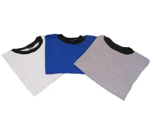 Antistatic ESD Safe Short-Sleeved T-Shirt (White, Grey, Blue – XS/XXL)