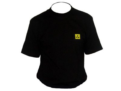 T-Shirt antistatica ESD nera