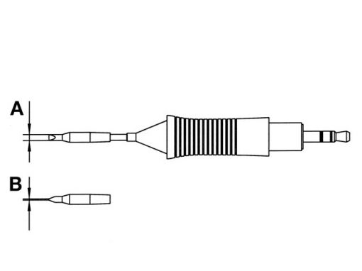 RT 3 Weller (RTM 013 S) (T0054460399N) - Soldering Tip 1.3x0.4 mm