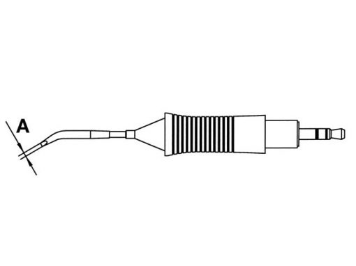 Weller RT Micro Chisel Bent Soldering Tip