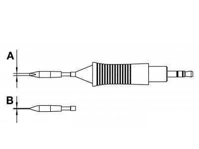 RT 8 Weller (RTM 022 S) (T0054460899N) - Punta saldante a cacciavite RT Micro