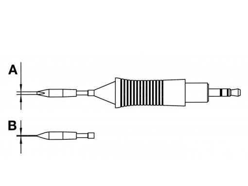 Weller RTM 022 S (RT 8) (T0054460899N) - Micro Soldering Tip Chisel 2.2 x 0.4 mm