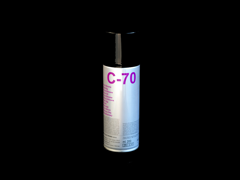 C-70 Olio di silicone spray DUE-CI Electronic (200ml)