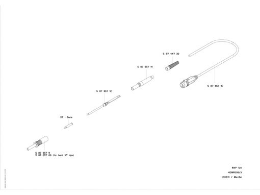 Weller WX 1010 Equipment (T0053418399N) - WXP 120 Iron - Exploded View