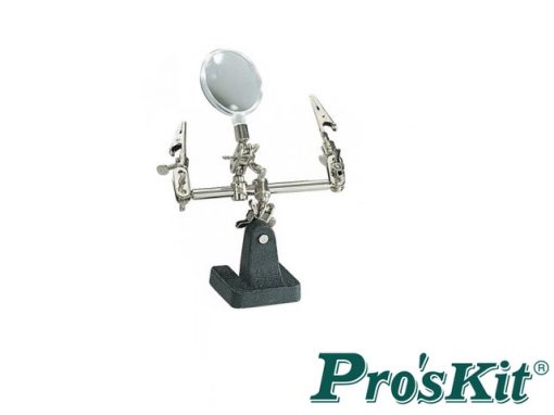 Pro'sKit 608-391A - Terza mano con lente d'ingrandimento (8di, 3x)