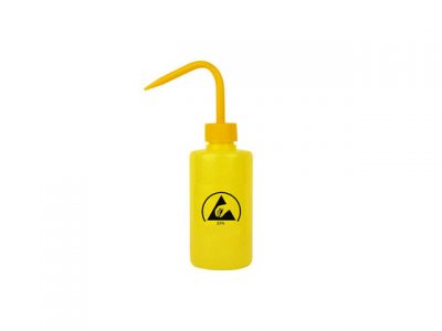 Bottiglia dispenser ESD gialla con beccuccio