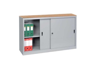 Top Unit Steel Cabinet with Sliding Doors (W 120/150cm)
