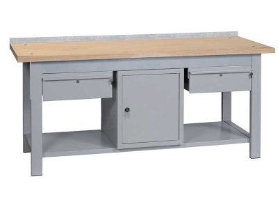 B/2C-1A Workbench Beechwood/Steel (200cm)