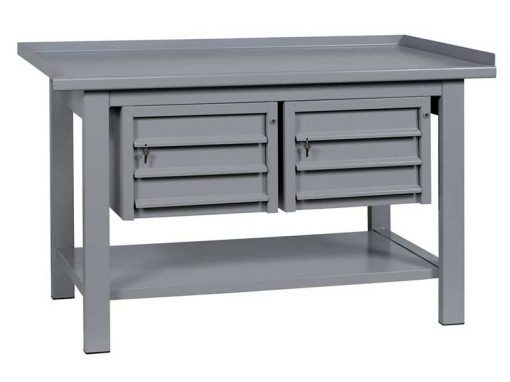 BM/2-3C - Workbench Steel 2 Chest of Drawers Lower Shelf (3 Sizes)