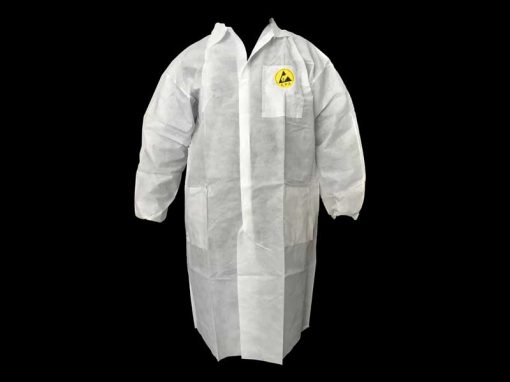 Disposable Anti-static Smock with ESD Symbol (S/XXL)