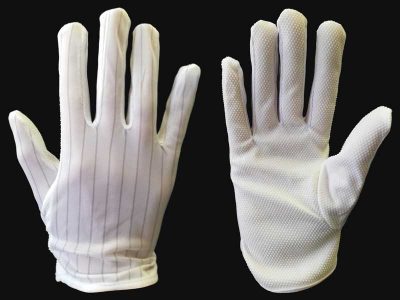 ESD Gloves with Dotted Non-Slip Palms/Fingers (S-XL, 10pcs)