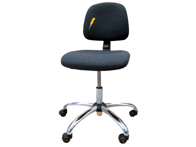 Anti-static ESD Safe Office Chair with Dissipative Wheels, Anthracite Grey