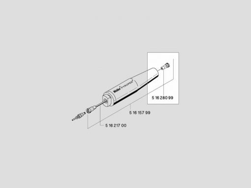 70-22 Weller (T0051628099) - Valvola di ricambio per Pyropen Piezo