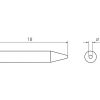 RTM 008 C Weller (RT 2) (T0054460299N) - Punta saldante RT Micro conica Ø 0.8mm