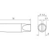 RTM 036 S Weller (RT 11) (T0054461199N) – Punta saldante RT Micro a cacciavite Ø 3.6x0.9mm