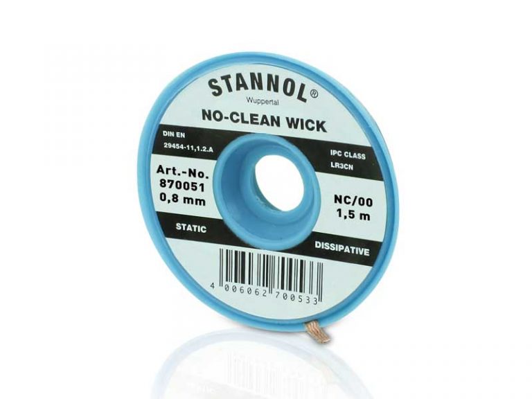 Stannol NoClean Desoldering Wick (8 Sizes) ELMI