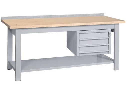 B/1-3C - Workbench 3 Drawers Beech Worktop (3 Sizes)