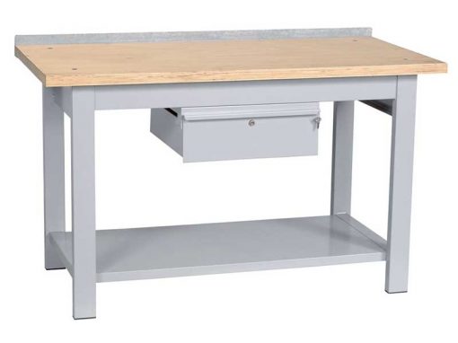 B/1C - Workbench with Beech Worktop and 1 Drawer (Width 100/150/200cm)