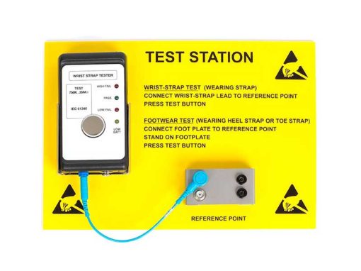 EEBCSTAT Stazione di test per bracciali ESD con supporto