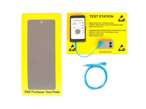EEBCSTAT - ESD Wrist-Straps and Footwear Test Station with Support Panel