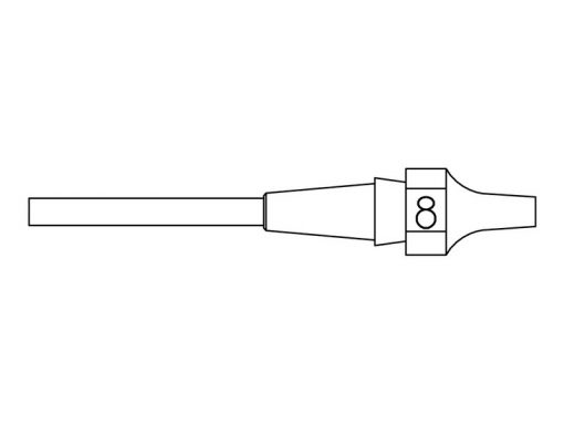 Weller XDS 8 (T0051325799) - Suction Nozzle for WXDP 120 Desoldering Iron