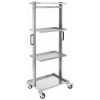 ESD Shelf Trolley with Handles and 4 Shelves (2 Sizes)