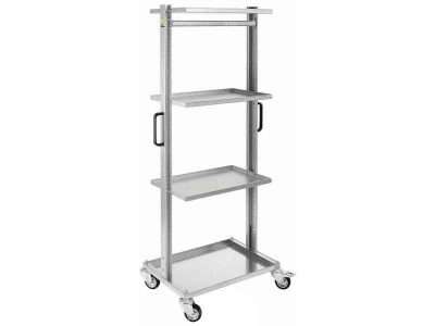 ESD Shelf Trolley with Handles and 4 Shelves (2 Sizes)
