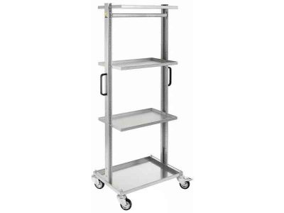 Carrello da lavoro - 2 ripiani - 84 x 41 x 82 cm - portata max 100 kg