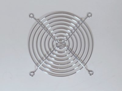 Griglia di protezione ventilatori (acciaio cromato, 120x120mm)