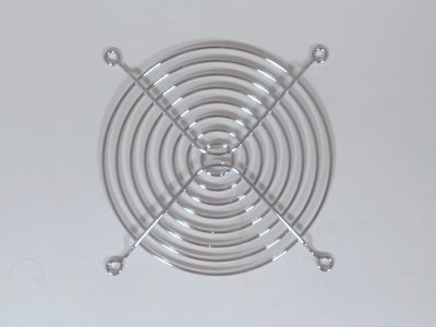 Griglia di protezione ventilatori (acciaio cromato, 120x120mm)