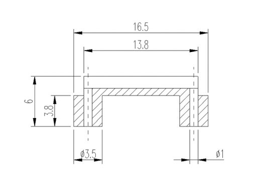 Dimensioni distanziatore per componenti Pth DA2