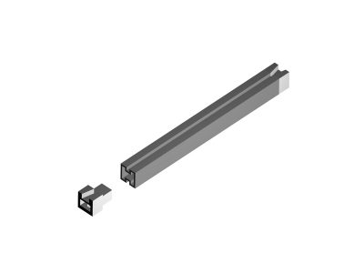 EGP - Profilato per guidaschede in PVC (1m)