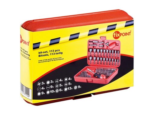 Set cacciavite multiutensile con 113 punte/inserti – Fixpoint